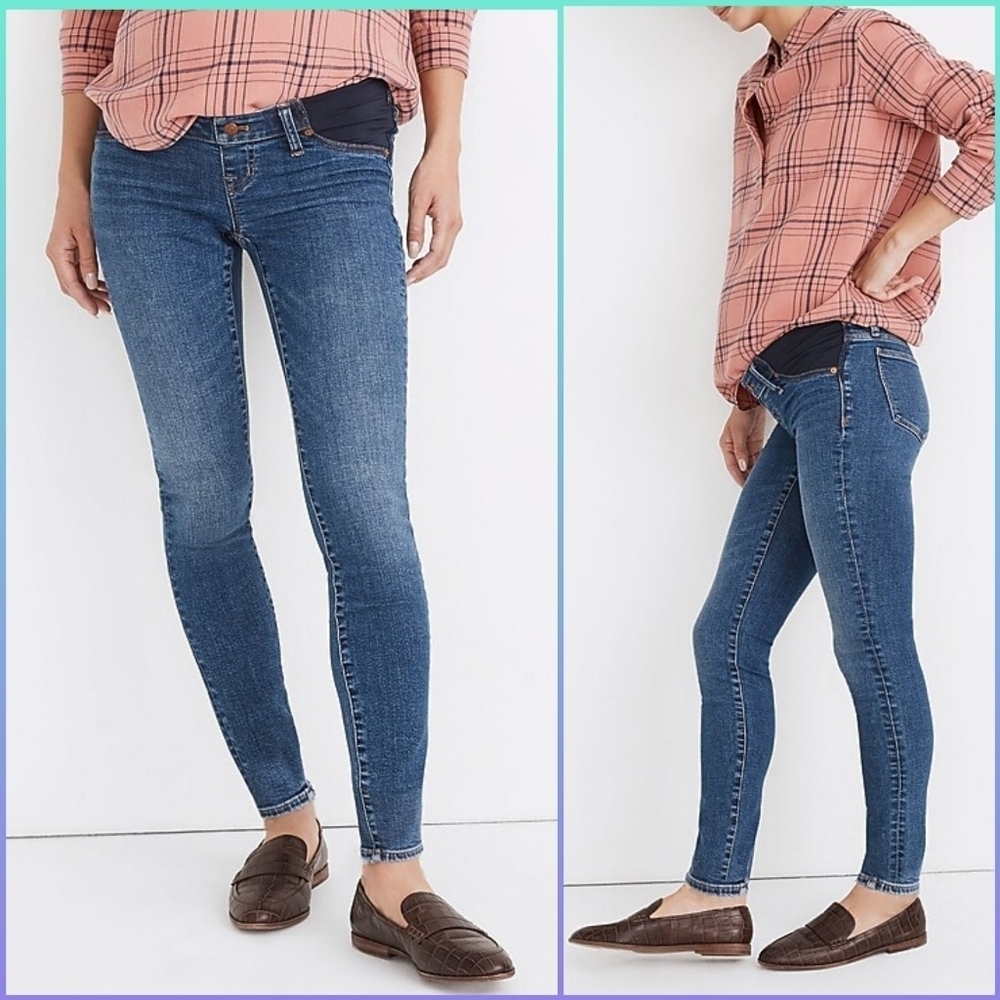 Madewell Maternity Side-Panel Skinny Jeans In Wendover